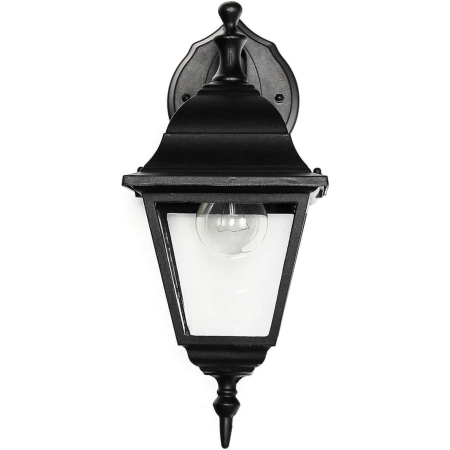 Lampa ścienna TIROL Zewnętrzna IP44 Czarna W:15 cm E27 Aluminiowa