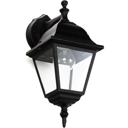 Lampa ścienna TIROL Zewnętrzna IP44 Czarna W:15 cm E27 Aluminiowa