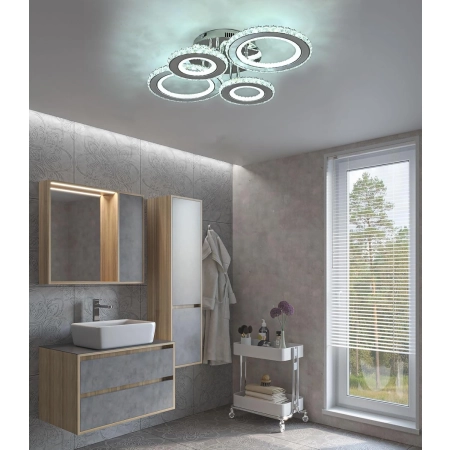 Lampa sufitowa Naoeoon Nao-6906-4T-DIM 70W LED Kryształowa z pilotem