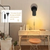 Lampa scienna GU10 Czarny mat 350 obrot nowoczesna z wtyczka i kablem