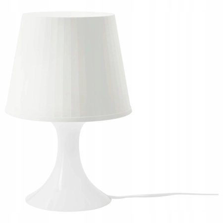 Lampa stołowa Ikea Lampan biały 40 W kompaktowy design