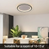 Plafon MOONSEA 40cm 28W czarny wielokolorowy stylowy design