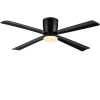 Wentylator sufitowy NEWDAY 122cm LED z lampą pilot DC czarny 4 łopatki
