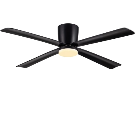 Wentylator sufitowy NEWDAY 122cm LED z lampą pilot DC czarny 4 łopatki