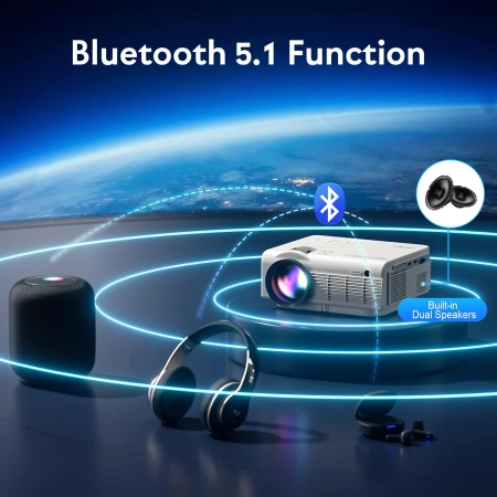 Projektor Yezmek V7 LED 1080P Full HD 12000 lumenów 4k TVBox Android PS5