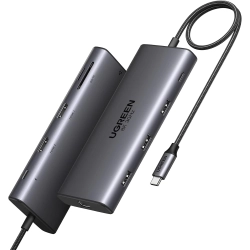 Stacja Dockująca UGREEN REVODOK PRO USB C 4K Potrójny Wyświetlacz