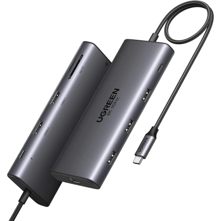 Stacja Dockująca UGREEN REVODOK PRO USB C 4K Potrójny Wyświetlacz