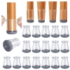 Nakładki filcowe na krzesła X-Small Round Transparent 13-22.9 mm 32 sztuki