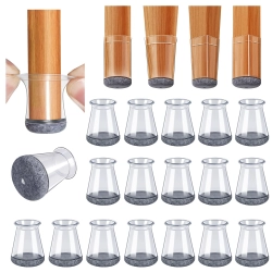 Nakładki filcowe na krzesła X-Small Round Transparent 13-22.9 mm 32 sztuki