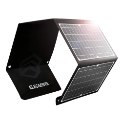 Ładowarka Słoneczna ELECAENTA 60W ETFE 3 Porty USB Wodoodporna Przenośna