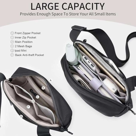GOLF SUPAGS Torba na ramię typu crossbody dla kobiet i mężczyzn