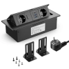 Gniazdko Aluminiowe Wpuszczane USB-C AC Czarny 2500W