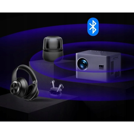 YEZMEK Projektor 4K korekcja ostrości 20000L Native 1080P 5G WiFi
