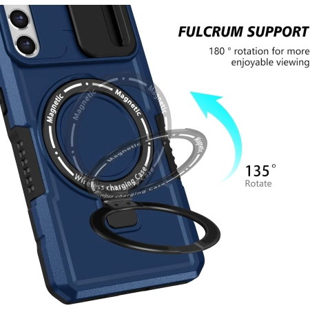 Etui ochronne Samsung Galaxy S21 FE niebieski ochrona przed upadkiem