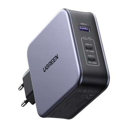 ŁADOWARKA SIECIOWA UGREEN CD289 2X USB-C 1X USB-A SZYBKIE ŁADOWANIE