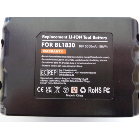 Akumulator Makita BL1830 18V 5.5Ah kompatybilny z narzędziami marki Makita