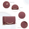 Torebka Miss Lulu Elegancka Damska Czerwona Klasyczny Design