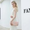 Kopertówka Miss Lulu Elegancka skórzana różowa kompaktowy rozmiar