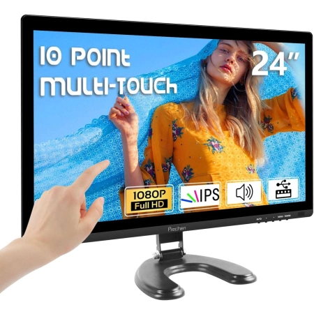 Monitor dotykowy 24'' IPS Full HD HDMI VGA USB ekran dotykowy Prechen