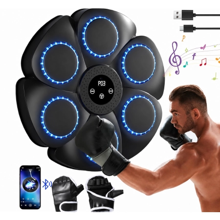 Maszyna bokserska Music Boxing Machine Bluetooth z rękawicami