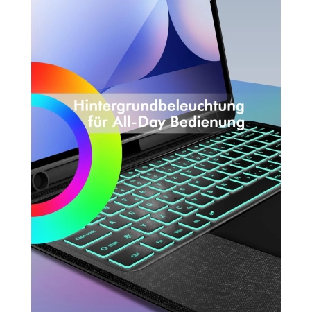 Etui Klawiatura ROOFEI Samsung Galaxy Tab S10/S9/S8 Ultra QWERTZ