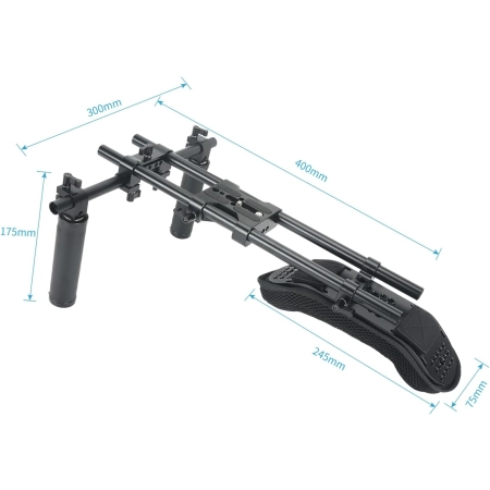 Rig naramienny NICEYRIG  15mm stabilność wideo