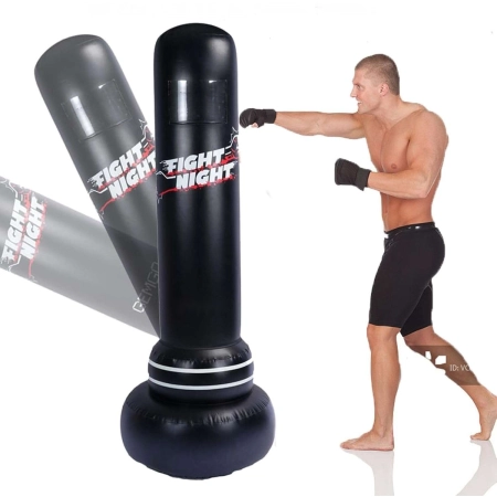 Worek treningowy JANTEELGO Czarno-czerwony Wytrzymały materiał 185cm