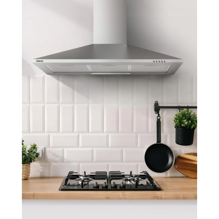 Okap ścienny Ciarra CBCS9201 srebrny 90cm wydajność 370m3/h