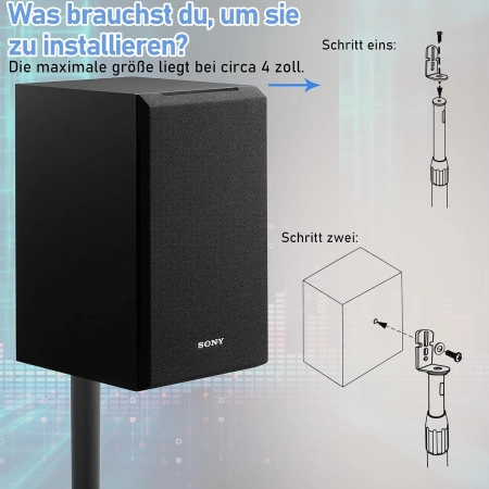 Stojaki na głośniki Uniwersalne OUUTMEE  Wysoka jakość 86-127cm