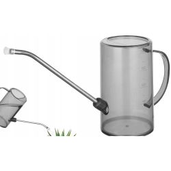 Konewka Flora Mini 1L Szara z Długą Wylewką do Roślin Domowych