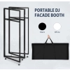 SMONTER Stół DJ Booth Stand 2 Blaty LED Osłony Torba 90 kg