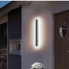 LED Kinkiet Lampa Elewacyjna IP65 Ścienne Czarna 60CM 20W Bialy Neutralny