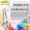 24 kolory pisaków akrylowych do kamieni Wodoodporny marker akrylowy 1-2 mm