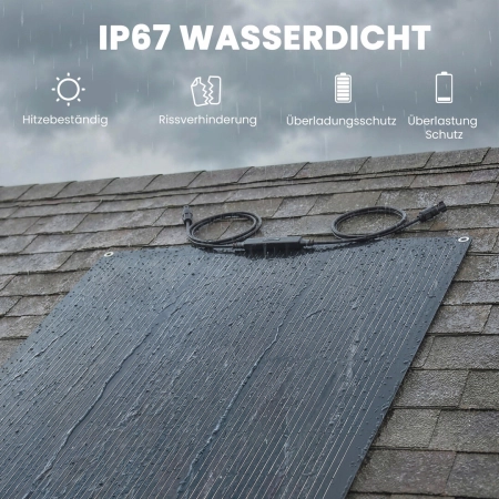 HOMCOM Panel solarny 100W 18V Przenośne ładowanie solarne z 2 portami USB