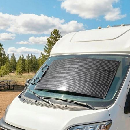 HOMCOM Panel solarny 100W 18V Przenośne ładowanie solarne z 2 portami USB