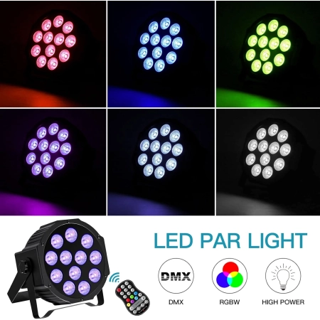 Lampa sceniczna LED ZonQoonz RGBW z funkcją timera M2997