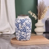 Wazon Orenm Blue-White 20cm Niebieski Biały ceramiczny porcelanowy vintage