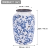 Wazon Orenm Blue-White 20cm Niebieski Biały ceramiczny porcelanowy vintage