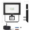 Reflektor MEIKEE FLB035 LED 35W 3000LM IP66 Z Czujnikiem Ruchu Do Ogrodu