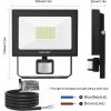 Reflektor LED MEIKEE FLB060 60W 5200LM Z Czujnikiem Ruchu IP66