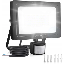 Reflektor LED MEIKEE FLB060 60W 5200LM Z Czujnikiem Ruchu IP66