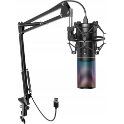 Mikrofon TONOR Q9S RGB Kondensator USB PC do Streamingu Podcastów