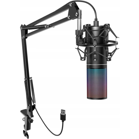 Mikrofon TONOR Q9S RGB Kondensator USB PC do Streamingu Podcastów