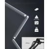 Ramię mikrofonu FULAIM Aluminiowe szare Regulowany statyw z adapterem