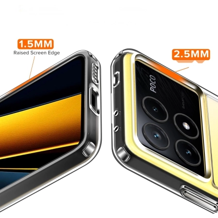 Etui iVoler Xiaomi Poco X6 Pro 5G przezroczyste odporne na uderzenia