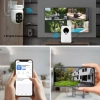 Kamera REIGY Zestaw WiFi 4MP 10 CH PTZ 360 PIR syrena noktowizor panel
