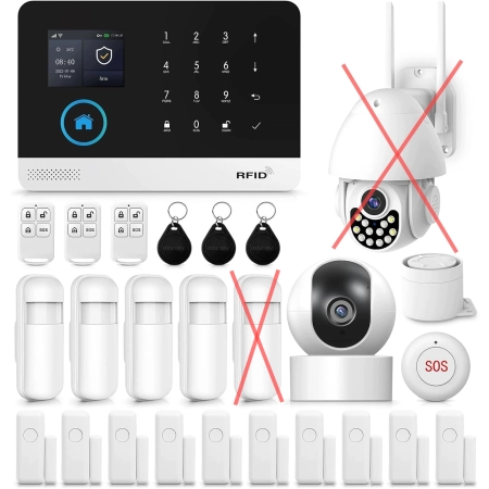System alarmowy XNY XNY-103-4G-F/T53+T21 2 kamery 1080p aplikacja