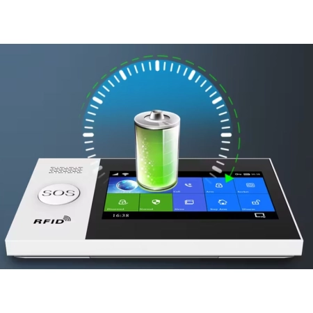 System Alarmowy Tuya WiFi 4.3 Cala Ekran Dotykowy Bezkablowy