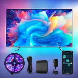 Podświetlenie AVATTO HDMI 2.0 Sync Box RGBIC LED 3,8 m Alexa Google 55-65