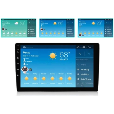 RADIO SAMOCHODOWE 2 DIN ANDROID 13, CARPLAY 4GB/64GB RDS DSP 9